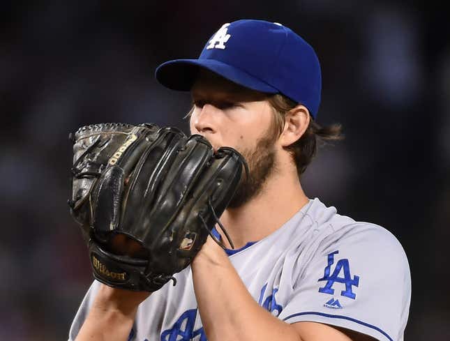 Image for article titled Glove Stuck In Another Long-Winded Conversation With Clayton Kershaw