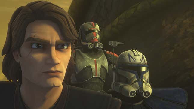 Anakin, Rex, and Hunter get ready for a vital mission.
