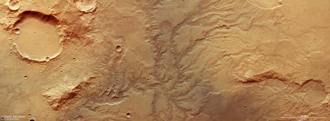 Martian surface as seen from space.