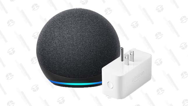Amazon Echo Dot (4th Gen) with Smart Plug | $34 | Amazon
