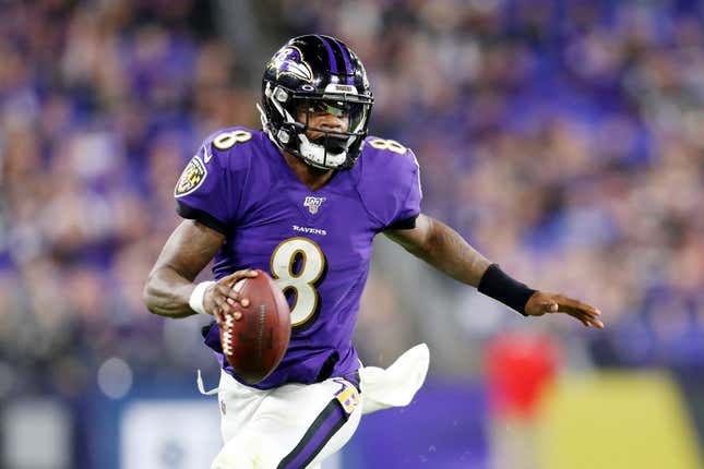 Image for article titled Lamar Jackson Kicks Off Black History Month by Making It, Named 2nd Ever Unanimous NFL MVP