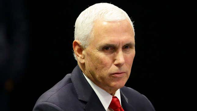 Image for article titled Mike Pence Criticizes Venezuela’s Use Of Torture, Starvation On Non-Homosexual Citizens