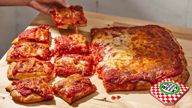 Image for article titled Hot take alert: Pizza is better with sauce on top