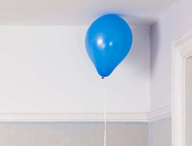 Image for article titled Shy Balloon Spends Entire Party Floating In Back Corner Of Room By Itself