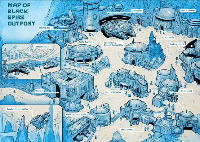 The map of the area from the book.