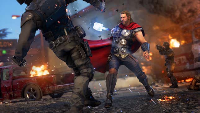 We were given six approved screenshots to use for this preview. Four of them are from the opening bridge battle.