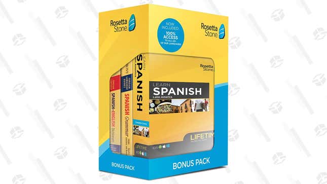 Rosetta Stone Bonus Pack Bundle (Spanish) | $149 | Amazon