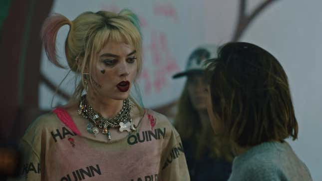 Margot Robbie as Harley Quinn. 