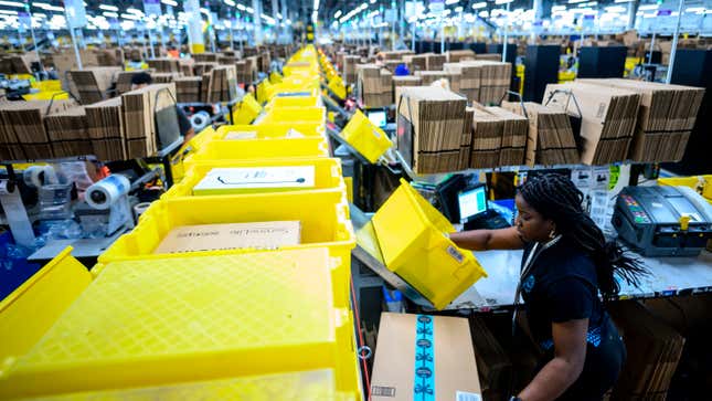 Image for article titled Amazon Institutes New ‘Hero Tax’ Charging Essential Workers Additional $2 Per Hour For Honor Of Bravely Performing Job