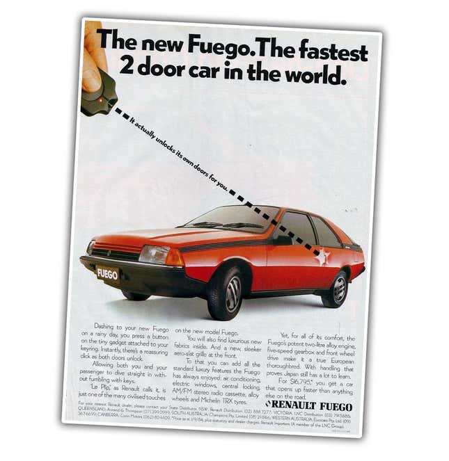 Image for article titled I Had No Idea The Renault Fuego Was The Car With This Huge Automotive First
