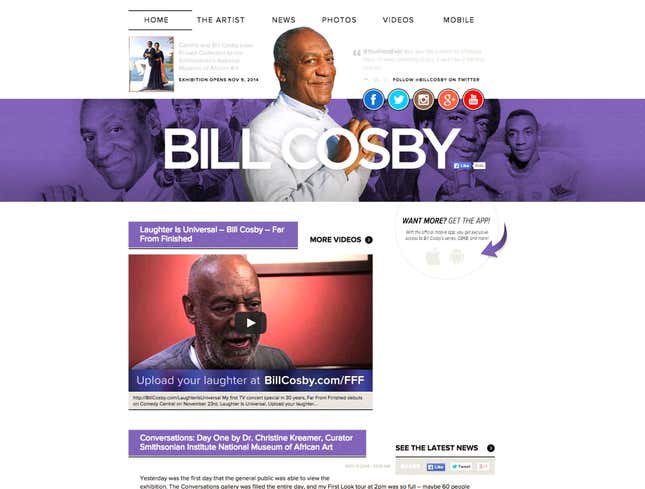 Image for article titled Billcosby.com Now Somehow Most Eerie Site On Entire Internet