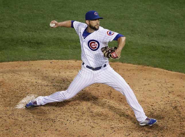 This is Cubs middle reliever Ryan Tepera. He earned an MVP vote because a doofus clicked the wrong thing.