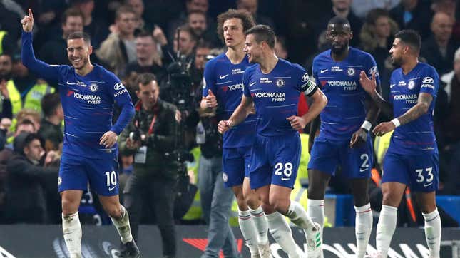Image for article titled Eden Hazard Is Dragging Chelsea Towards The Champions League