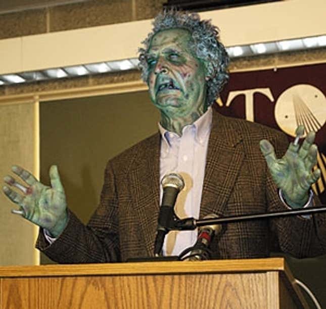 Dr. Albert Rossum (1940-1991) announces the findings.