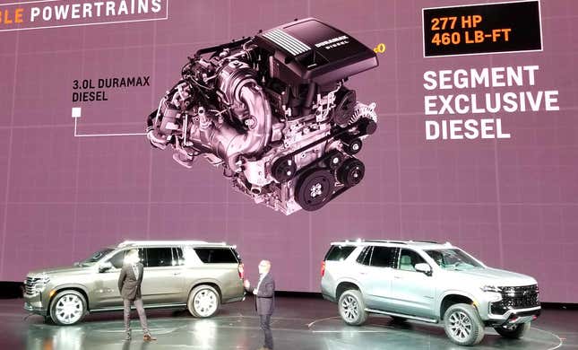 The 2021 Chevy Suburban And Tahoe Are Getting A Duramax Diesel Inline Six