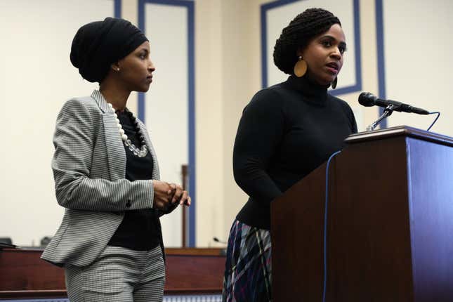 Image for article titled Reps. Ilhan Omar and Ayanna Pressley Propose Massive Student Debt Relief Plan Ahead of Coronavirus-Spurred Recession