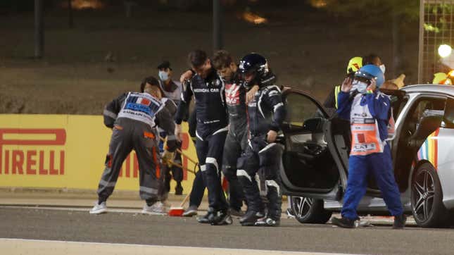 Image for article titled How Romain Grosjean Survived That Horrifying Crash