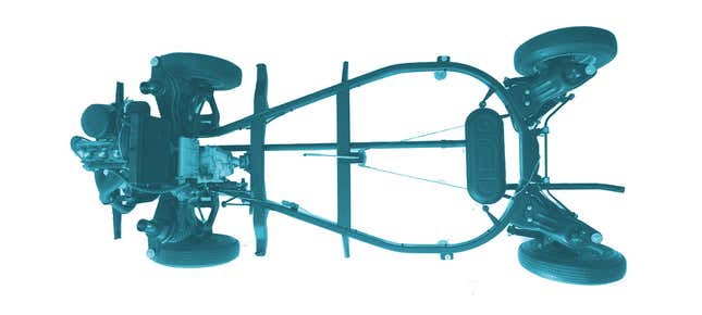 Image for article titled Guess What This Crazy-Ass Chassis Is From