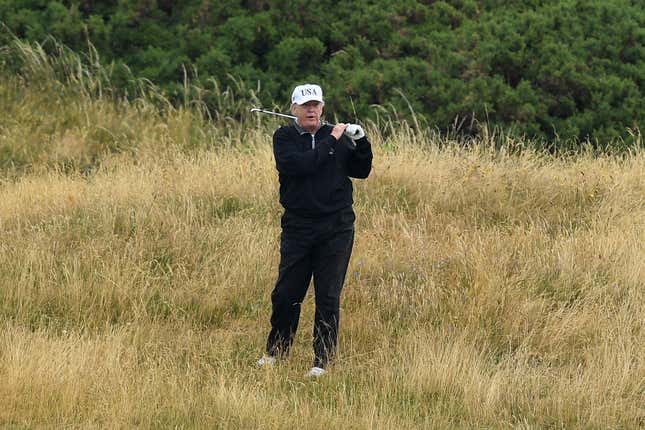 Image for article titled Trump Spent More Than Three Times the Cost of Robert Mueller’s Russia Investigation Playing Golf at His Own Resorts