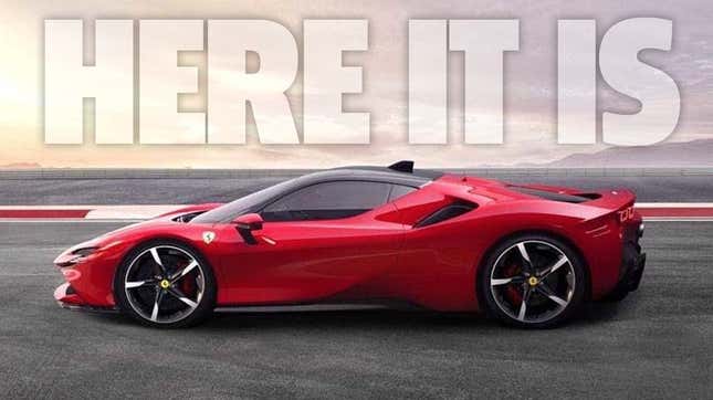 Image for article titled The Ferrari SF90 Stradale Hybrid Is A Very Busy Supercar