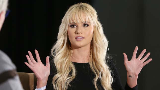 Tomi Lahren speaks onstage during Politicon 2018 at Los Angeles Convention Center on October 21, 2018 in Los Angeles, California.