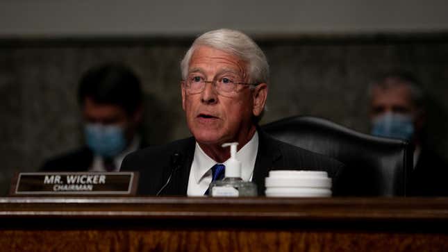 Commerce committee chair Roger Wicker.