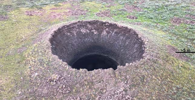 A photo of the C17 crater on the day it was discovered, July 16, 2020.
