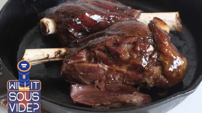 Image for article titled Make Glazed Sous-Vide Lamb Shanks With Only Four Ingredients
