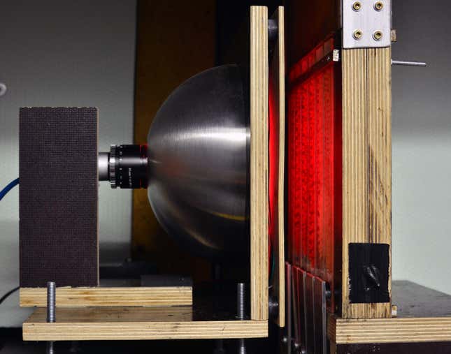 A view of the recording setup.