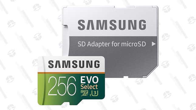 

Samsung EVO Select 128GB MicroSD Card | $18 | Amazon
Samsung EVO Select 256GB MicroSD Card | $33 | Amazon
Samsung EVO Select 512GB MicroSD Card | $55 | Amazon 