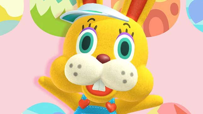 Image for article titled Animal Crossing&#39;s Bunny Day Mascot Is A Lot To Deal With Right Now