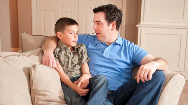 Image for article titled Father Reminds Child He Should Never Ever Handle Gun Unless He’s Super Bored