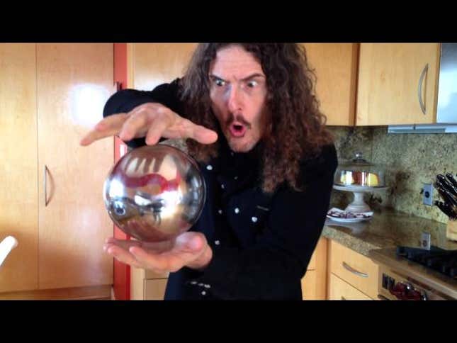 Whoa, Weird Al's Mysterious Floating Orb Magic Trick Is Pretty Cool
