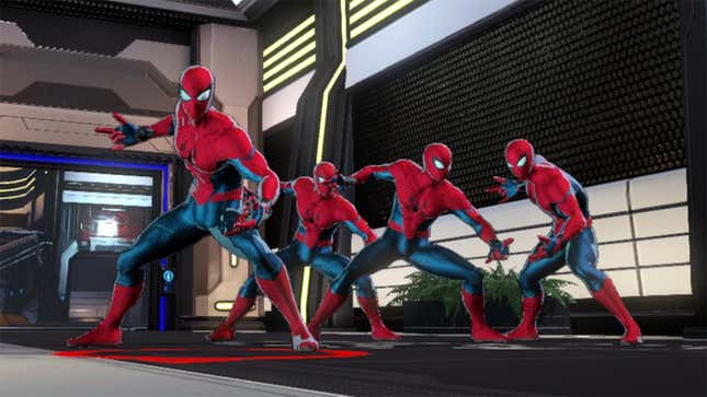 Image for article titled Glitch Allows 4 Spider-Mans In One Marvel Ultimate Alliance 3 Party [Update]