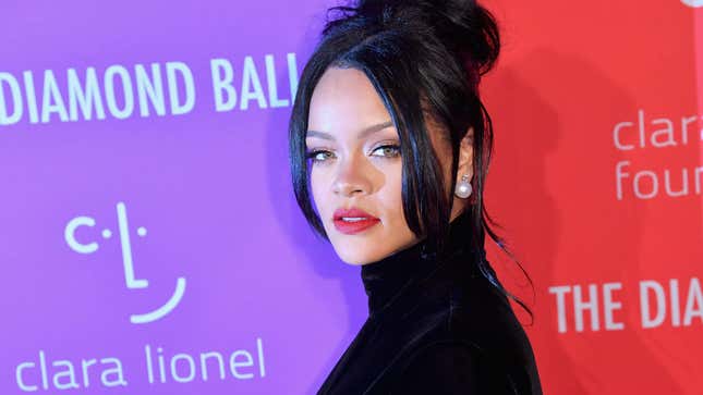 Rihanna arrives for the 5th Annual Diamond Ball benefiting The Clara Lionel Foundation at Cipriani Wall Street on September 12, 2019 in New York City