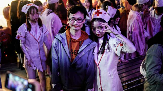 Image for article titled This Is How Wuhan, China, Is Celebrating Halloween