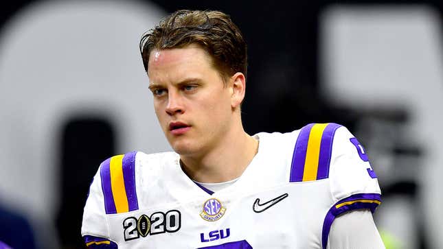 Image for article titled NCAA Determines Becoming A Bengal Punishment Enough For Joe Burrow Taking Cash From Odell Beckham