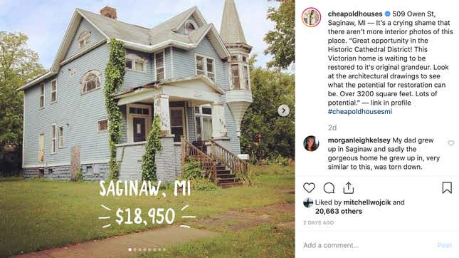 Image for article titled The Cheap Old Houses Instagram Account Is the Only Good Instagram Account