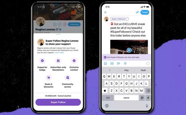 Imagen para el artículo titulado Twitter permitirá pagar una suscripción por seguir a tus cuentas favoritas. ¿Estarías dispuesto?