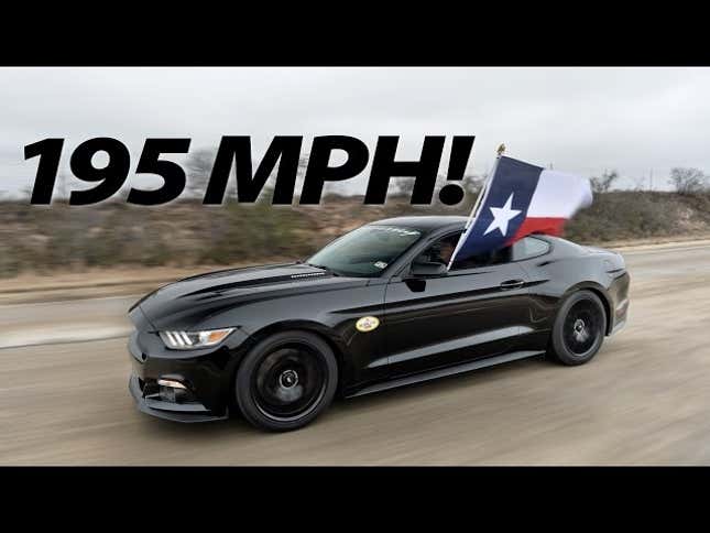 2015 Hennessey Supercharged Mustang Can Take A Texas Flag 195 MPH