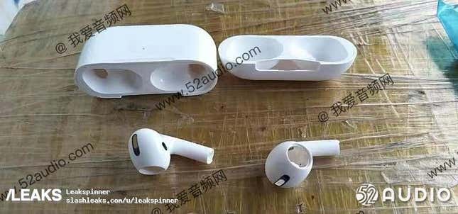 Imagen para el artículo titulado Apple filtra el diseño de unos nuevos AirPods con cancelación de ruido en iOS 13.2