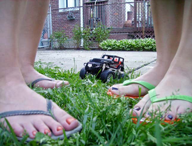 Image for article titled RC Car Works Up Courage To Approach Group Of Girls