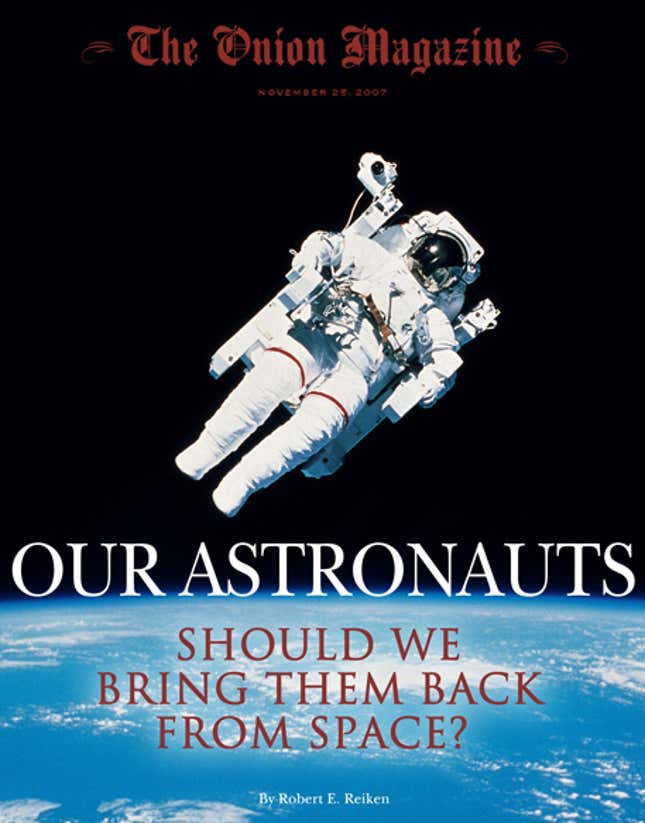 Image for article titled Our Astronauts: Should We Bring Them Back From Space?