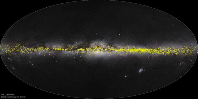 Milky Way Cepheids on the Milky Way map.