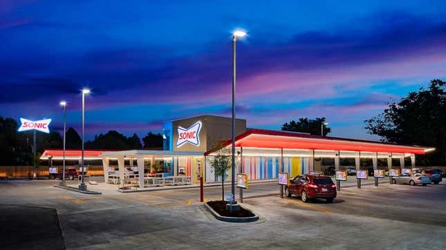 Exterior shot of Sonic Drive-In