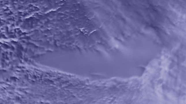 A radar view of Lake Vostok, located deep beneath the Antarctic ice.