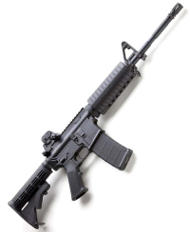An AR-15
