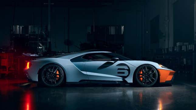 Image for article titled The Upgraded 2020 Ford GT Has The Only Gulf Livery Throwback That I Don&#39;t Hate