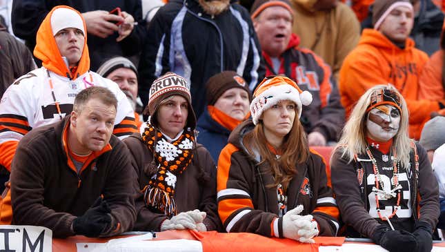 Image for article titled Browns Encourage Dissatisfied Fans To At Least Stick It Out Until End Of Season