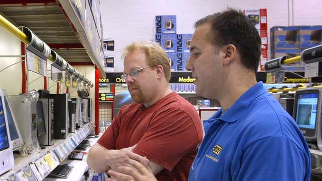 Image for article titled White Male Privilege Squandered On Job At Best Buy